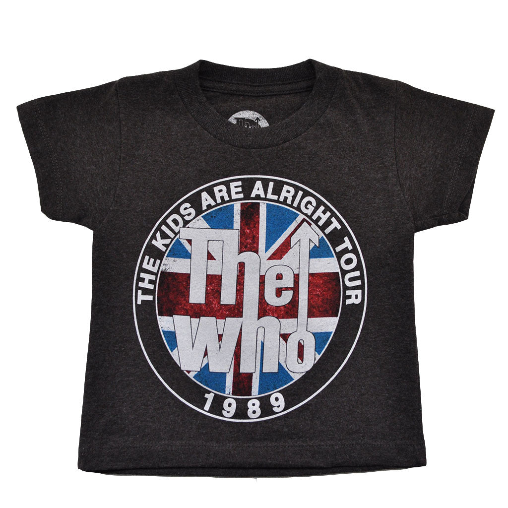 The Who - The Kids Are Alright Tour Toddler Tee, Charcoal - The Giant Peach