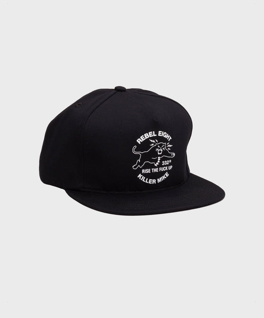 REBEL8 x Killer Mike - Regiment Snapback Hat, Black - The Giant Peach