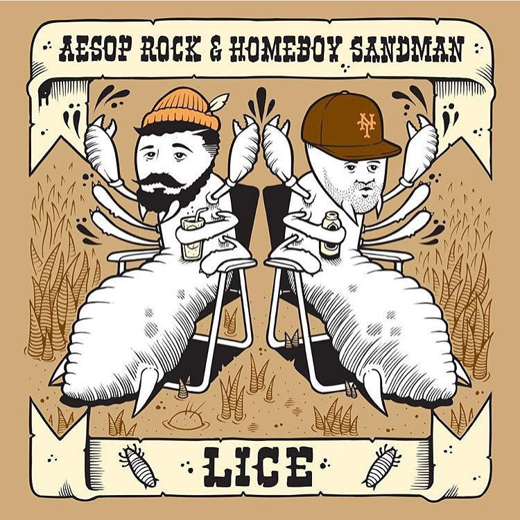 Aesop Rock and Homeboy Sandman - Lice - Free EP - The Giant Peach