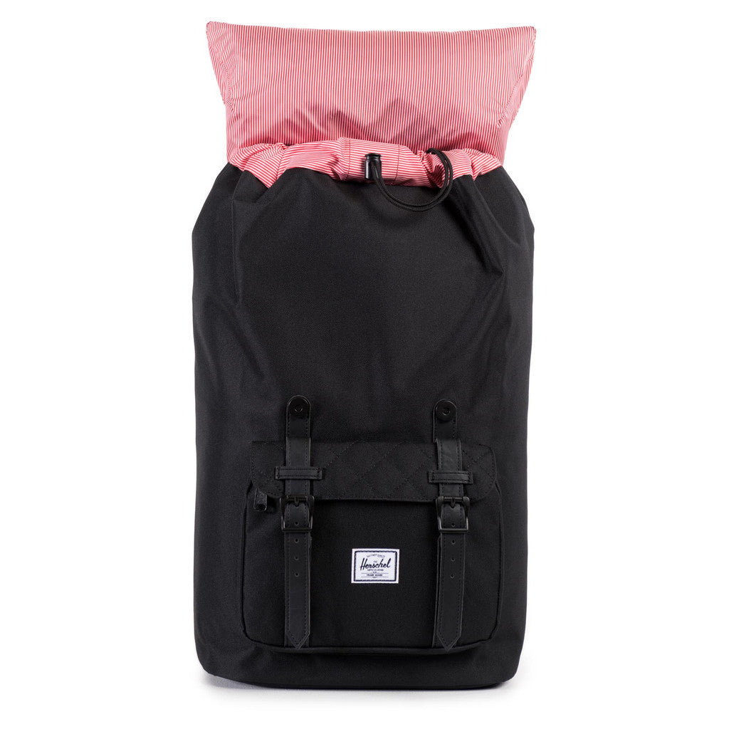 Herschel Supply Co. - Little America Backpack, Black Quilted - The Giant Peach
