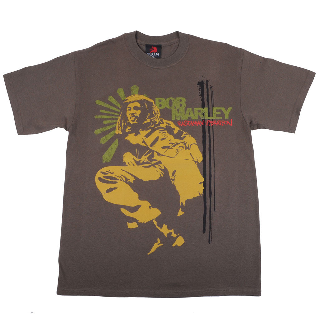 Bob Marley - Lounge Men's Shirt, Olive - The Giant Peach