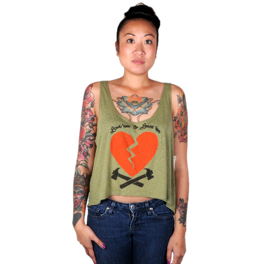 OBEY - 89 Heartbreakers Women's Break Up Tank, Dried Herb - The Giant Peach