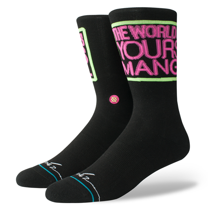 Stance - Patrick Martinez Neon Men's Socks, Black - The Giant Peach