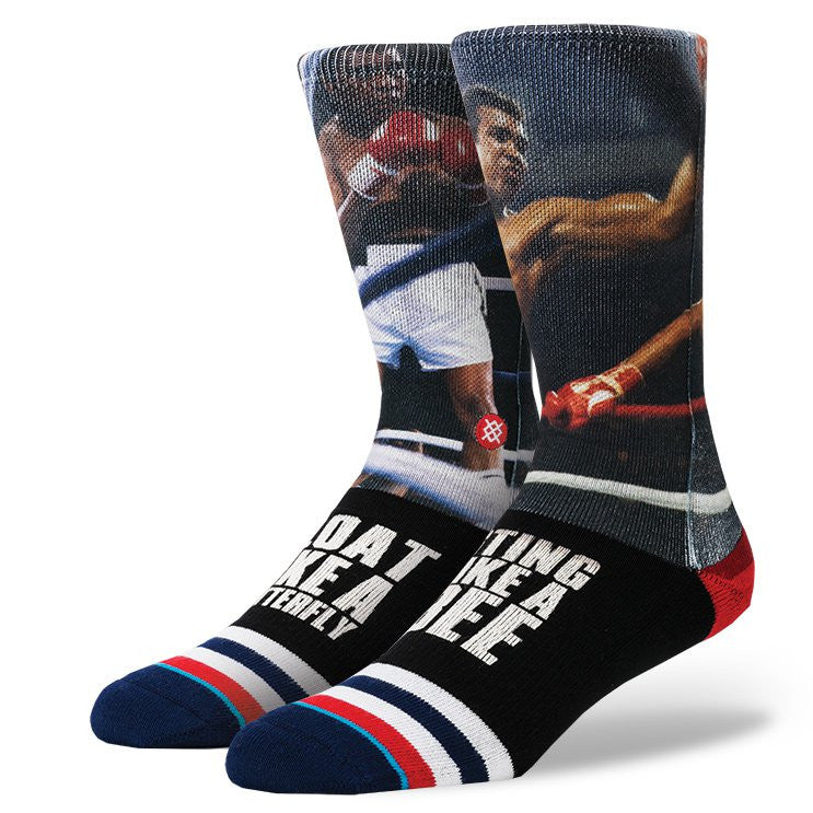 Stance x Muhammad Ali - G.O.A.T. Men's Socks, Black - The Giant Peach