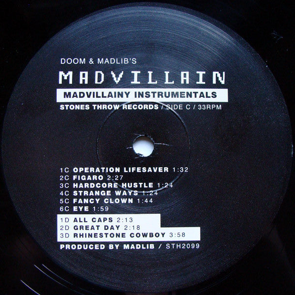 Madvillain - Madvillainy Instrumentals, 2xLP Vinyl - The Giant Peach