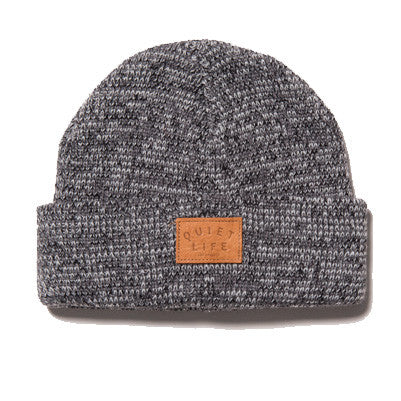 The Quiet Life - Marled Beanie, Grey - The Giant Peach