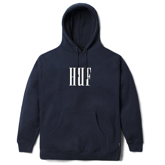 HUF - Marka Men's Pullover Fleece, Navy - The Giant Peach