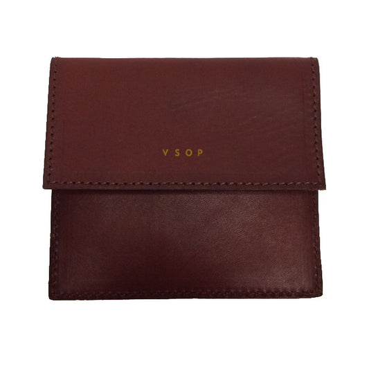 Akomplice VSOP - Mono Fold Leather Wallet, Brown - The Giant Peach