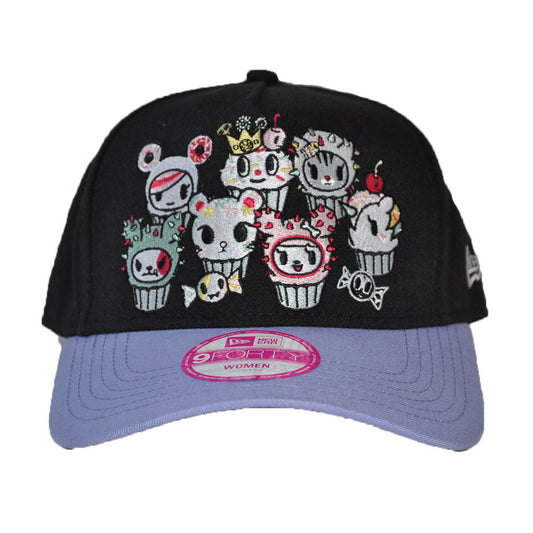 tokidoki - More Cupcakes Snapback Hat, Black - The Giant Peach