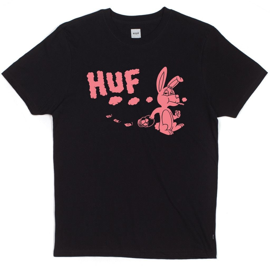 HUF x Todd Francis - Munchie Bunny Men's Tee, Black - The Giant Peach
