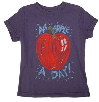made U look - Apple Infant & Toddler Tee, Midnight - The Giant Peach