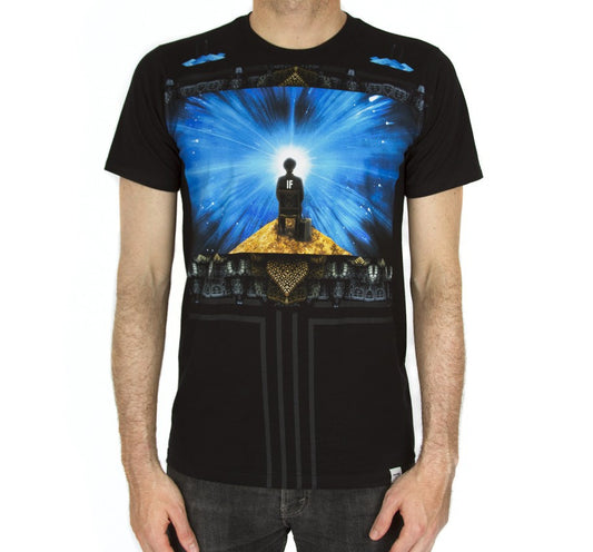 Imaginary Foundation - Nova View Men's Shirt, Black - The Giant Peach