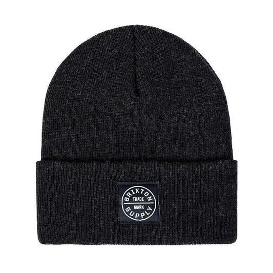 Brixton - Oath Watch Cap Men's Beanie, Washed Black - The Giant Peach