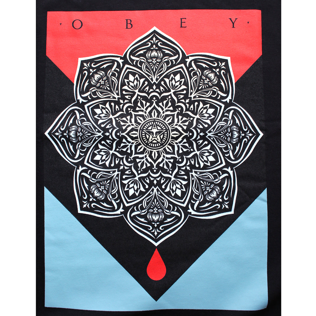 OBEY - Blood & Oil Mandala Men's Tee, Black