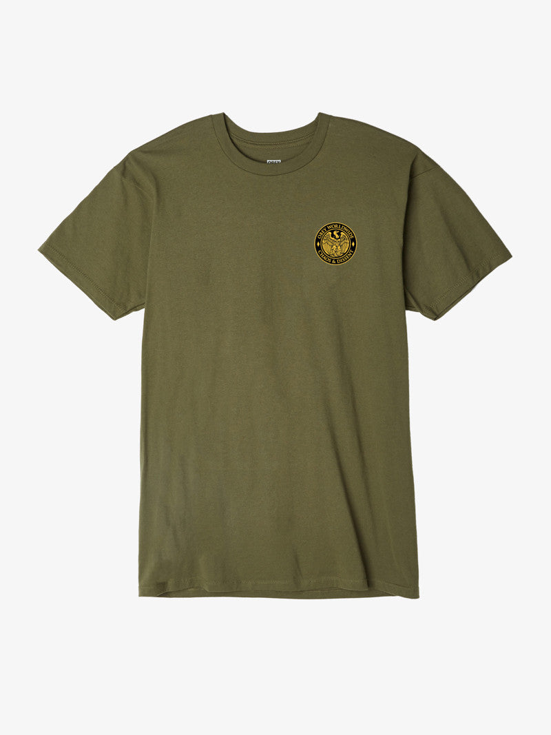 OBEY - Chaos and Dissent Men's Shirt, Military Olive - The Giant Peach