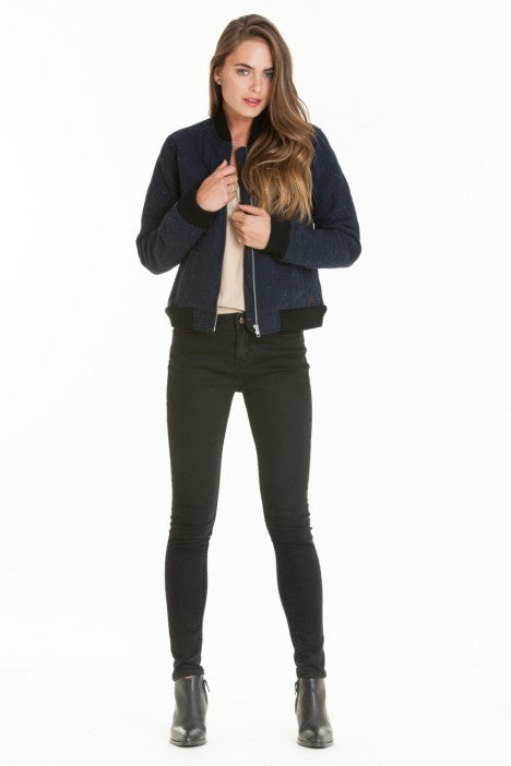 OBEY - Rumson Women's Jacket, Heather Navy - The Giant Peach