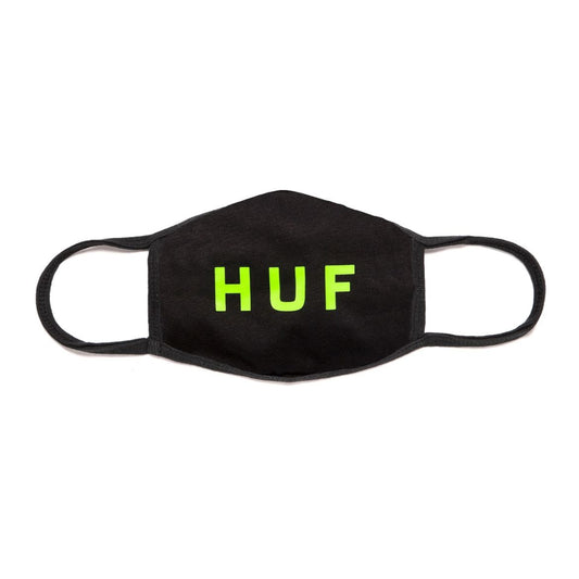 HUF - OG Logo Cotton Face Mask, Black