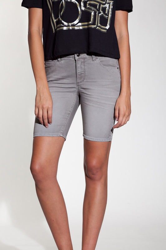 OBEY - Lean & Mean Natural Women's Shorts, Grey - The Giant Peach