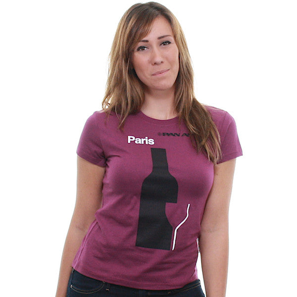 Pan Am - Paris Women's Shirt, Cranberry - The Giant Peach