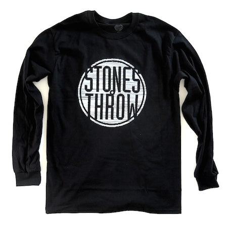 Stones Throw - Pencil Lines Men's L/S Shirt, Black - The Giant Peach