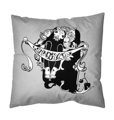 Fifty24SF - Herbert Baglione 02 Pillow, Grey - The Giant Peach