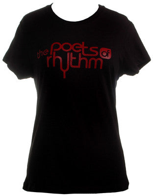 Poets of Rhythm - Women's Logo Shirt, Black - The Giant Peach