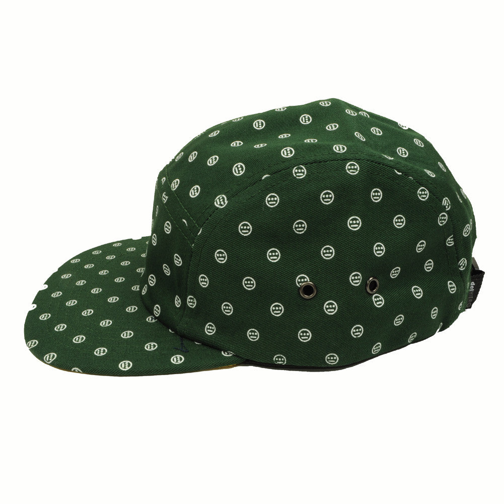 delHIERO - Oak Mini Del Hiero 5 Panel Hat, Green - The Giant Peach