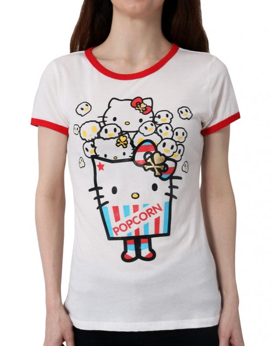 tokidoki x Hello Kitty - Pop Star Women's Tee, White - The Giant Peach