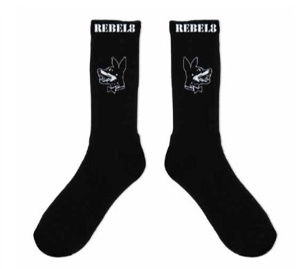 REBEL8 - Proper Fucked Socks, Black - The Giant Peach