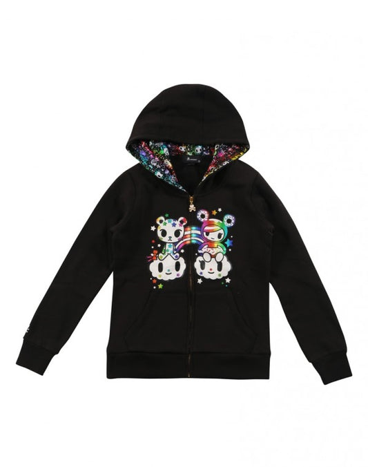 tokidoki - Rainbow Buds Women's Hoodie, Black