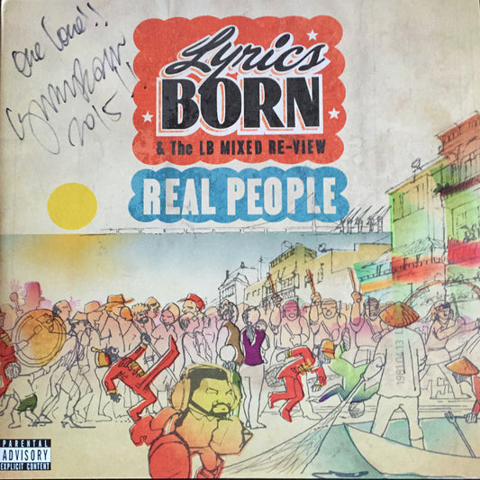 Lyrics Born - Real People Ltd Edition Clear 2XLP Vinyl (Autographed) - The Giant Peach