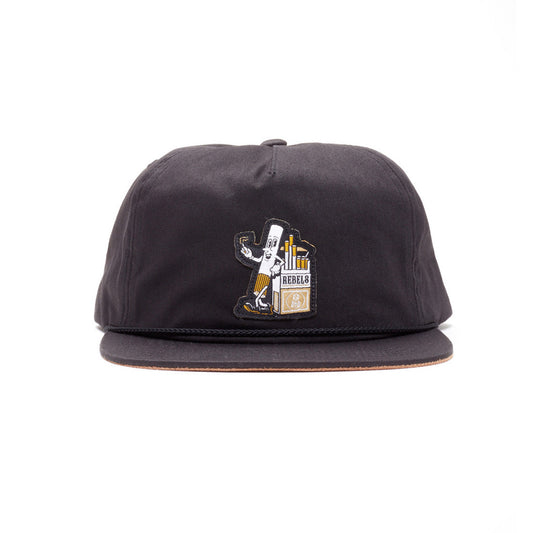 REBEL8 - Die Slow Snapback Hat, Black - The Giant Peach