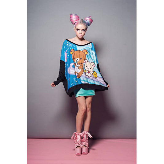 JapanLA x San-X - Rilakkuma Space Poncho Sweatshirt - The Giant Peach