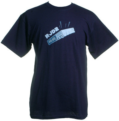 RJD2 - Clock Men's Shirt, Navy - The Giant Peach
