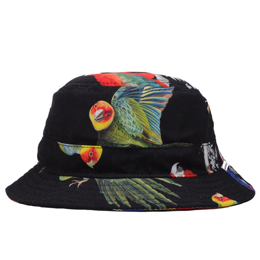 Akomplice - Samba Bird Bucket Hat, Black Multi - The Giant Peach