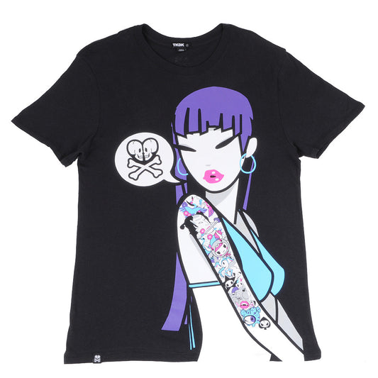 tokidoki TKDK - Say It Men's Shirt, Black - The Giant Peach