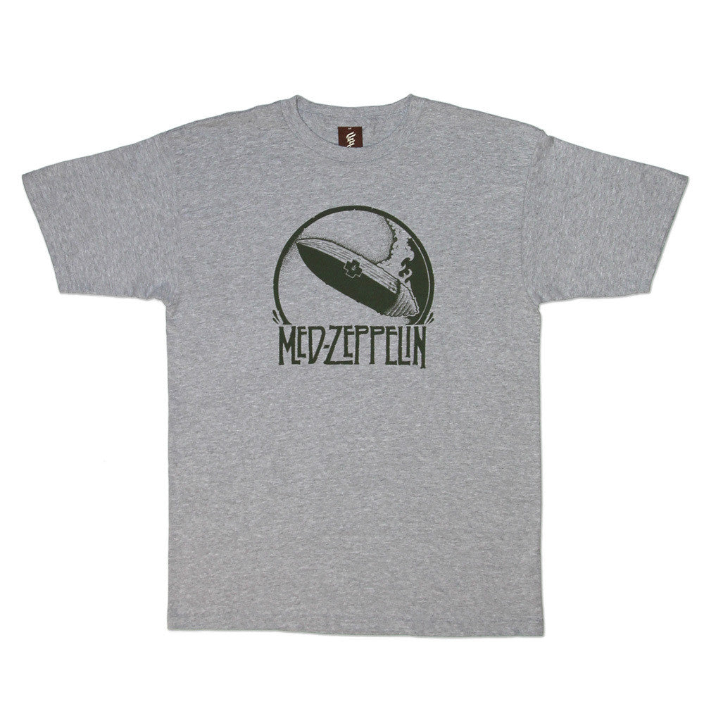 SuperFishal - Med Zep Men's Shirt, Athletic Heather Gray - The Giant Peach