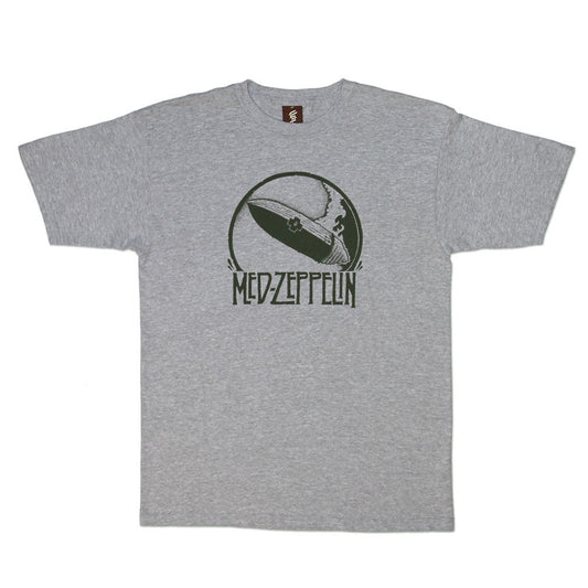 SuperFishal - Med Zep Men's Shirt, Athletic Heather Gray - The Giant Peach