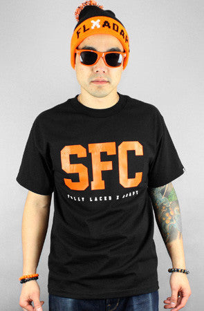 Adapt x Fully Laced - SFC Men's Shirt, Black / Orange - The Giant Peach