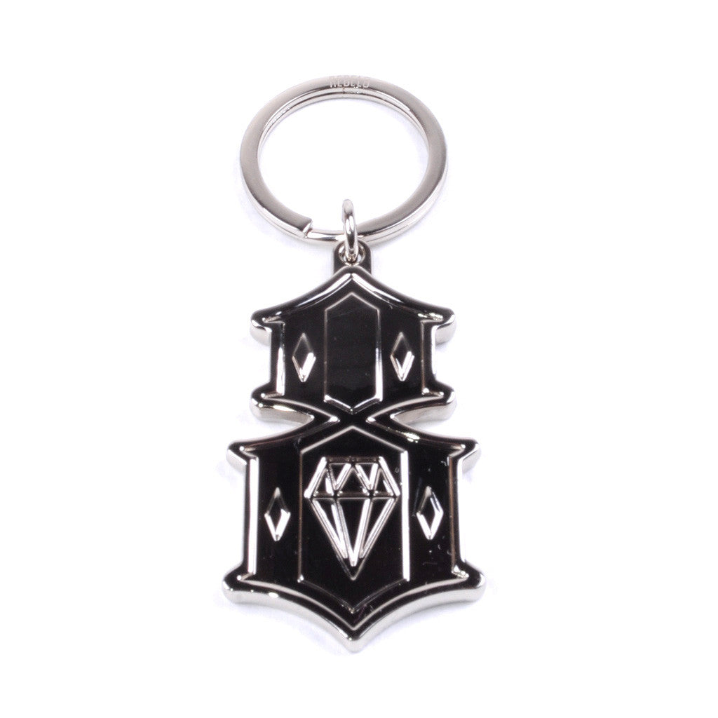 REBEL8 - Metal 8 Keychain, Silver - The Giant Peach