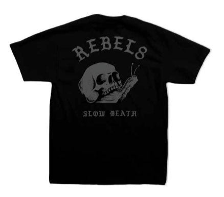 REBEL8 - Slow Death Men's Shirt, Black - The Giant Peach