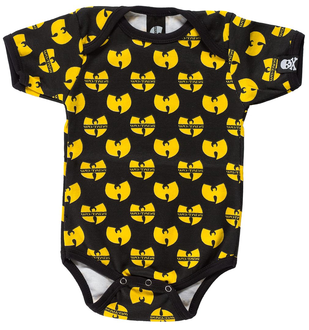 Wu-tang Clan All-Over Print Infant One Piece, Black - The Giant Peach