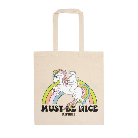 RIPNDIP - My Little Nerm Tote Bag, Natural Canvas