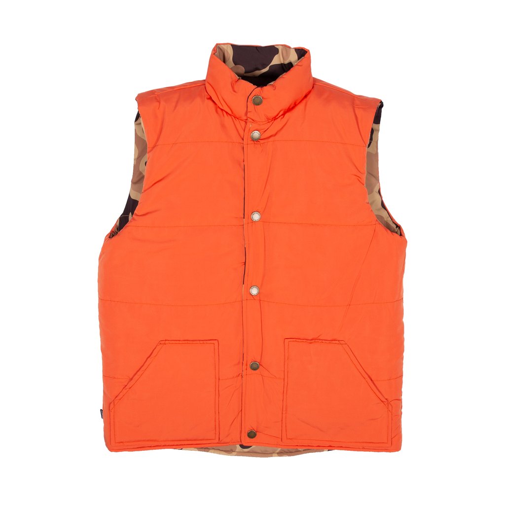 RIPNDIP - Nerm Camo Desert Camo Men's Reversible Vest, Camo/Orange
