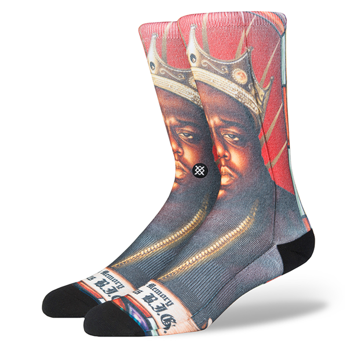 Stance x The Notorious B.I.G. - Praise B.I.G. Men's Socks, Multi - The Giant Peach