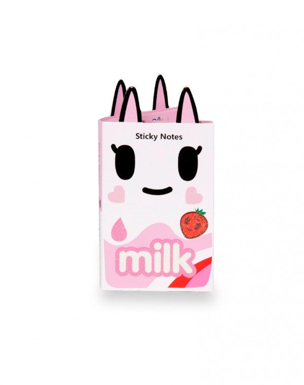 tokidoki - Strawberry Milk Moofia Sticky Note Booklet - The Giant Peach