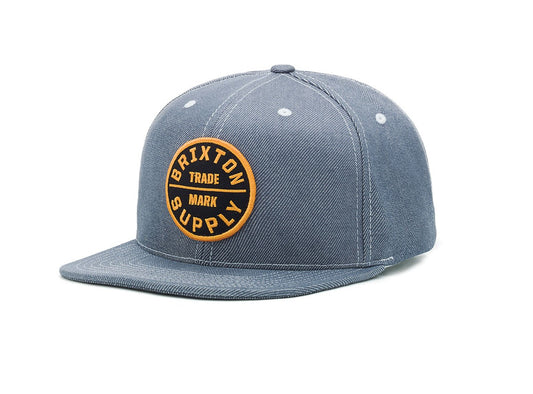 Brixton - Oath III Men's Snapback Hat, Light Blue - The Giant Peach