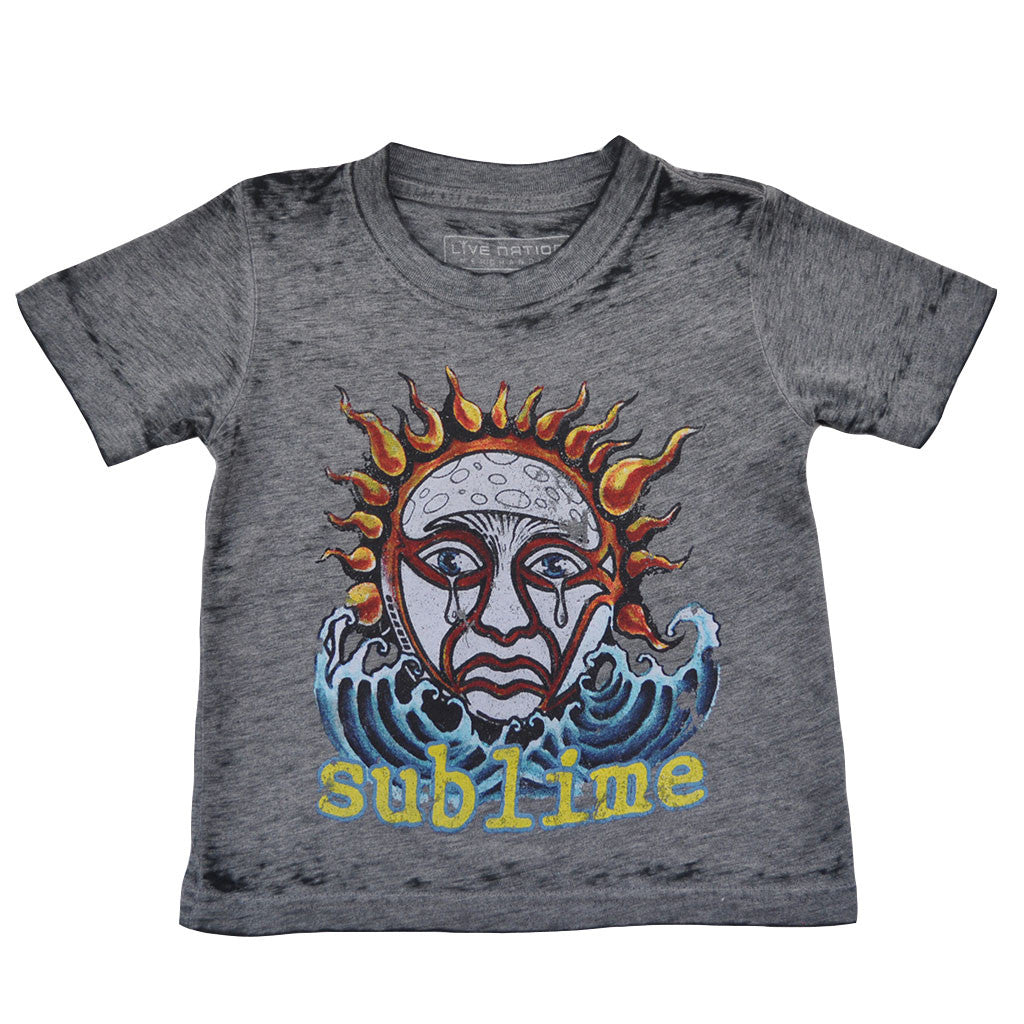 Sublime - Logo Toddler Tee, Distressed Black - The Giant Peach