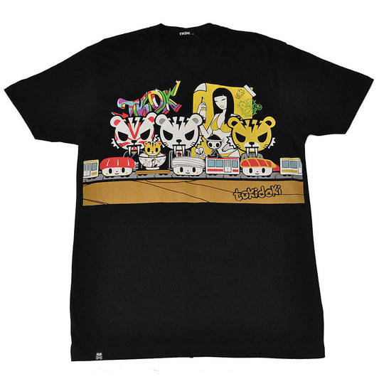 tokidoki TKDK - Sugar Fish Men's Shirt, Black - The Giant Peach