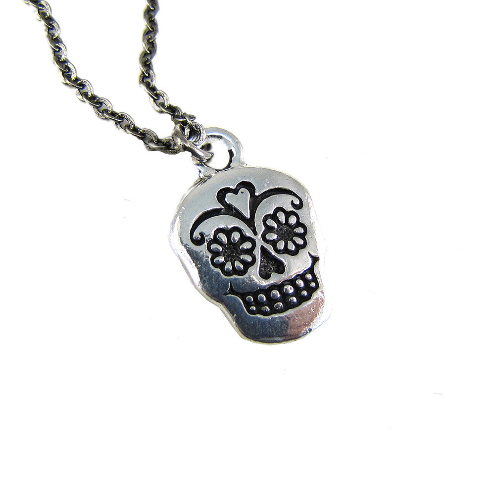 Ornamental Things - Sugar Skull Necklace - The Giant Peach